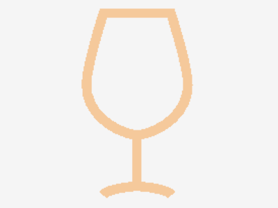 line drawing of wine glass